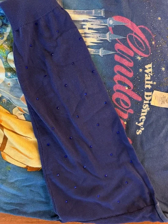 Disneyland Cinderella 75th Anniversary Sweater L Women Disney Park Memorabilia - Picture 5 of 8